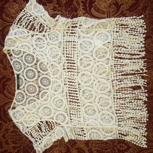 Beautiful Dulcie crochet top, medium  (Anthropologie)